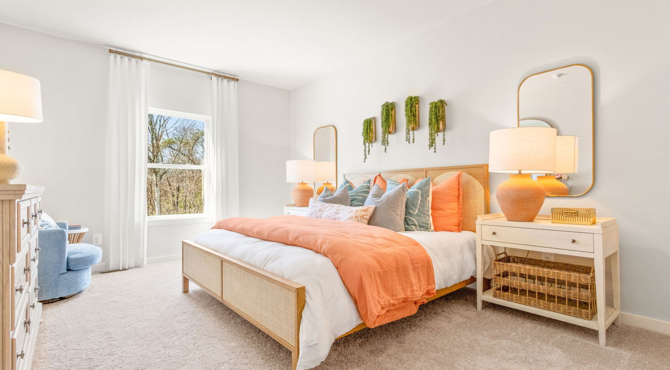 second bedroom of a new home in butler