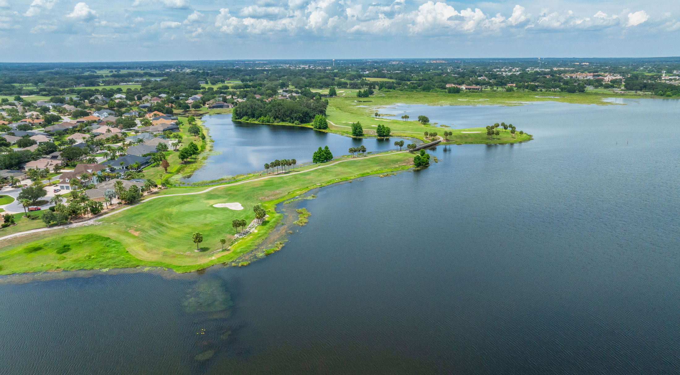 golf course near the water in lady lake, fl