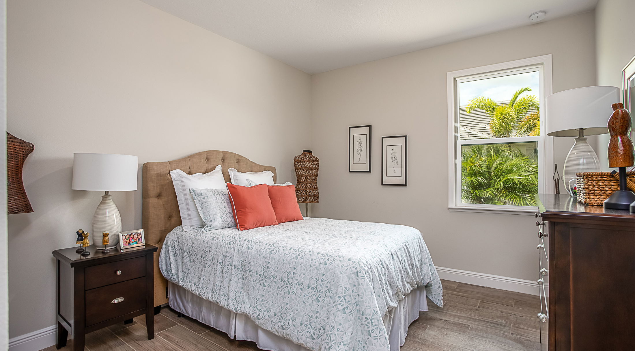 second bedroom of a new home in naples, fl