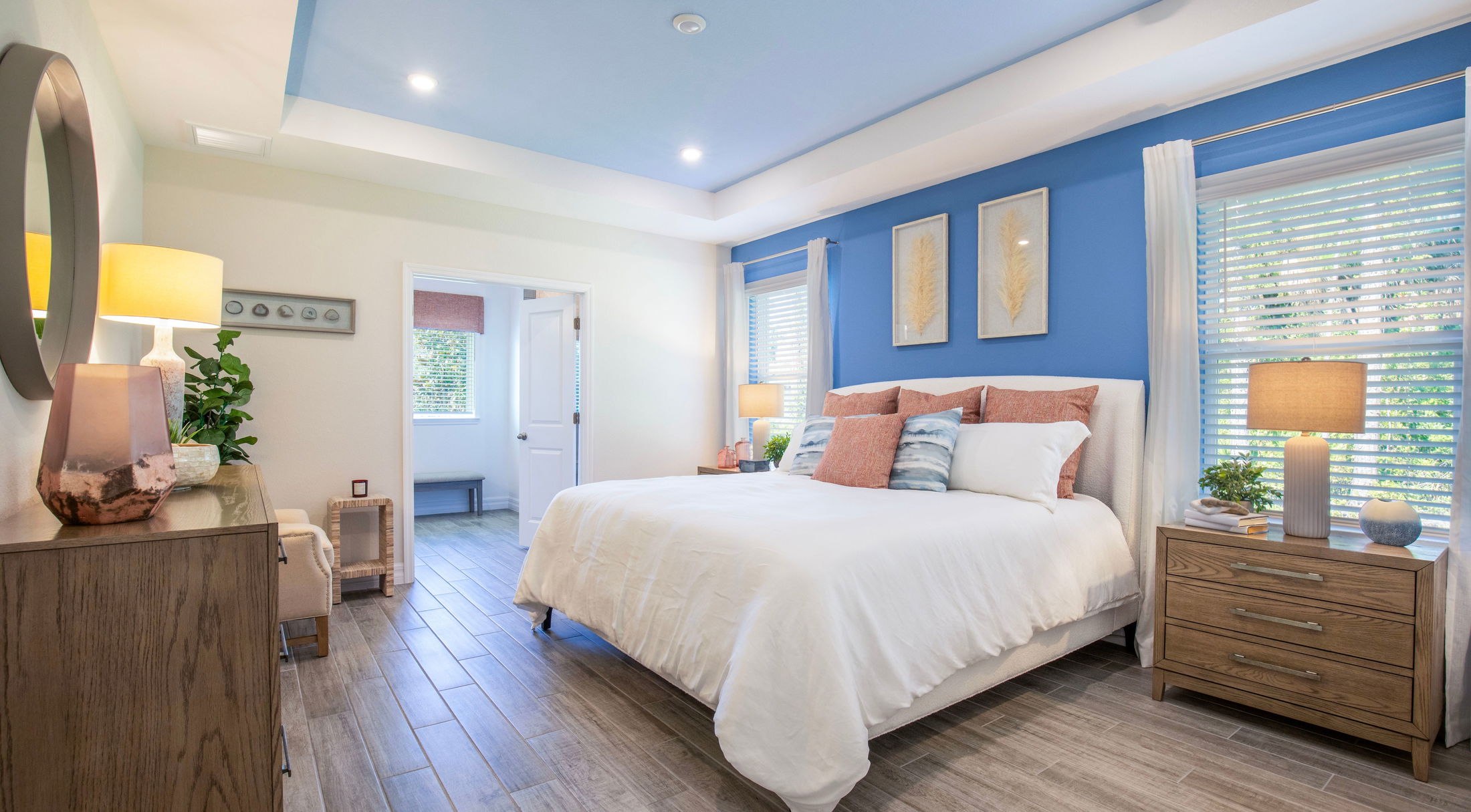 master bedroom suite in a new home in venice, fl