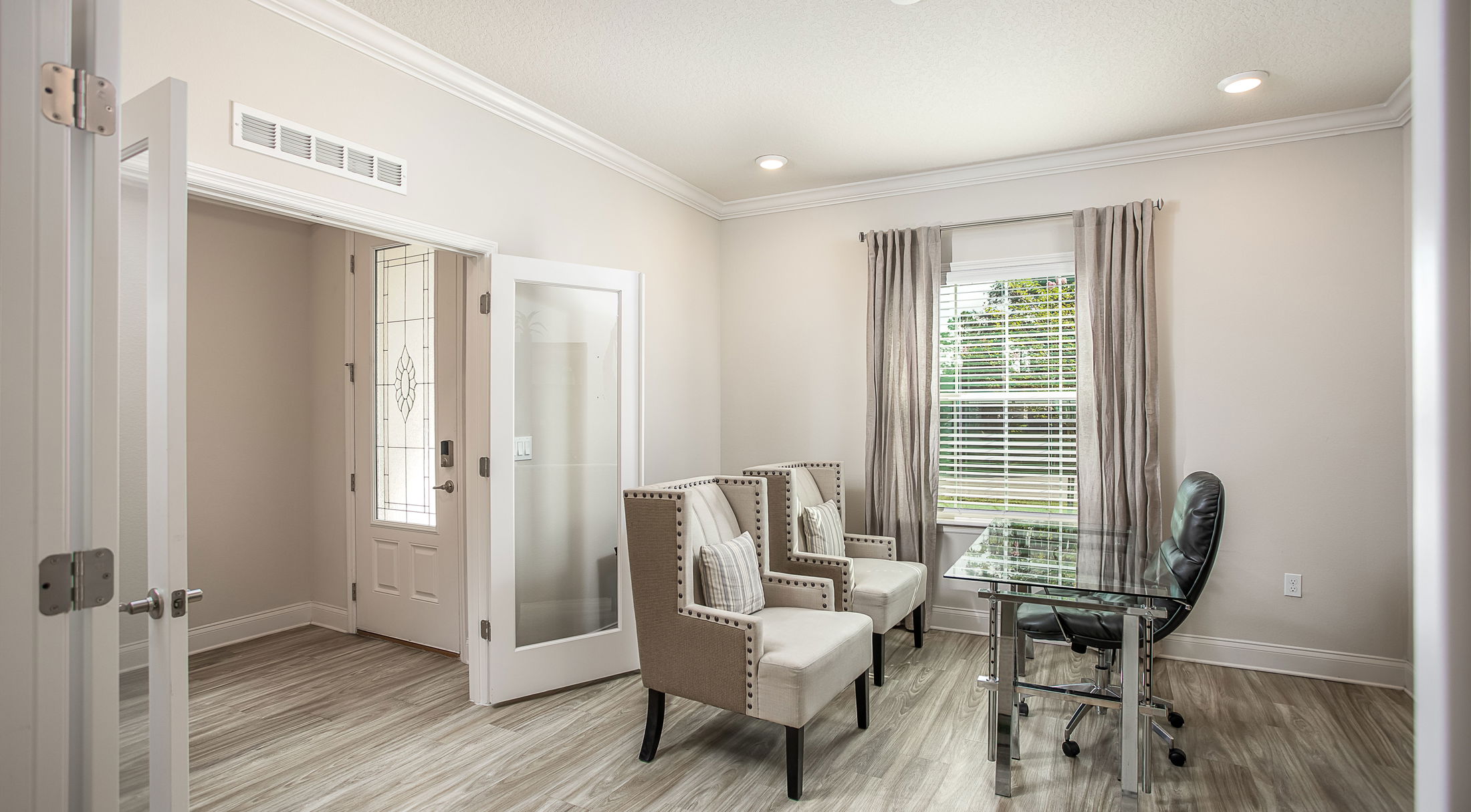 flex space used as an office in a new home in st. marys, ga