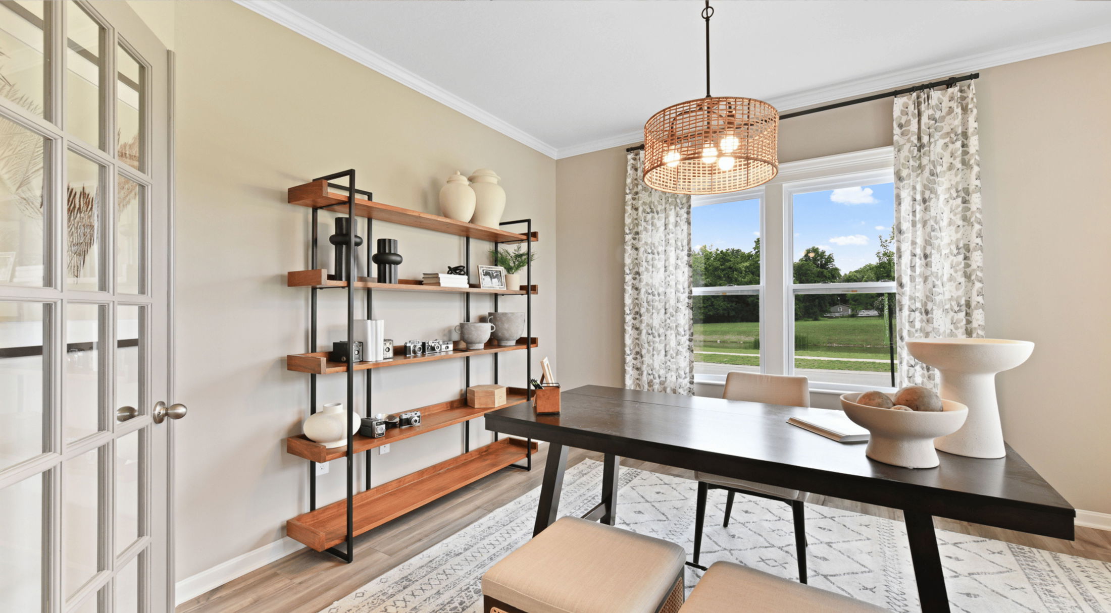 flex space used as an office in a new home in pensacola, fl