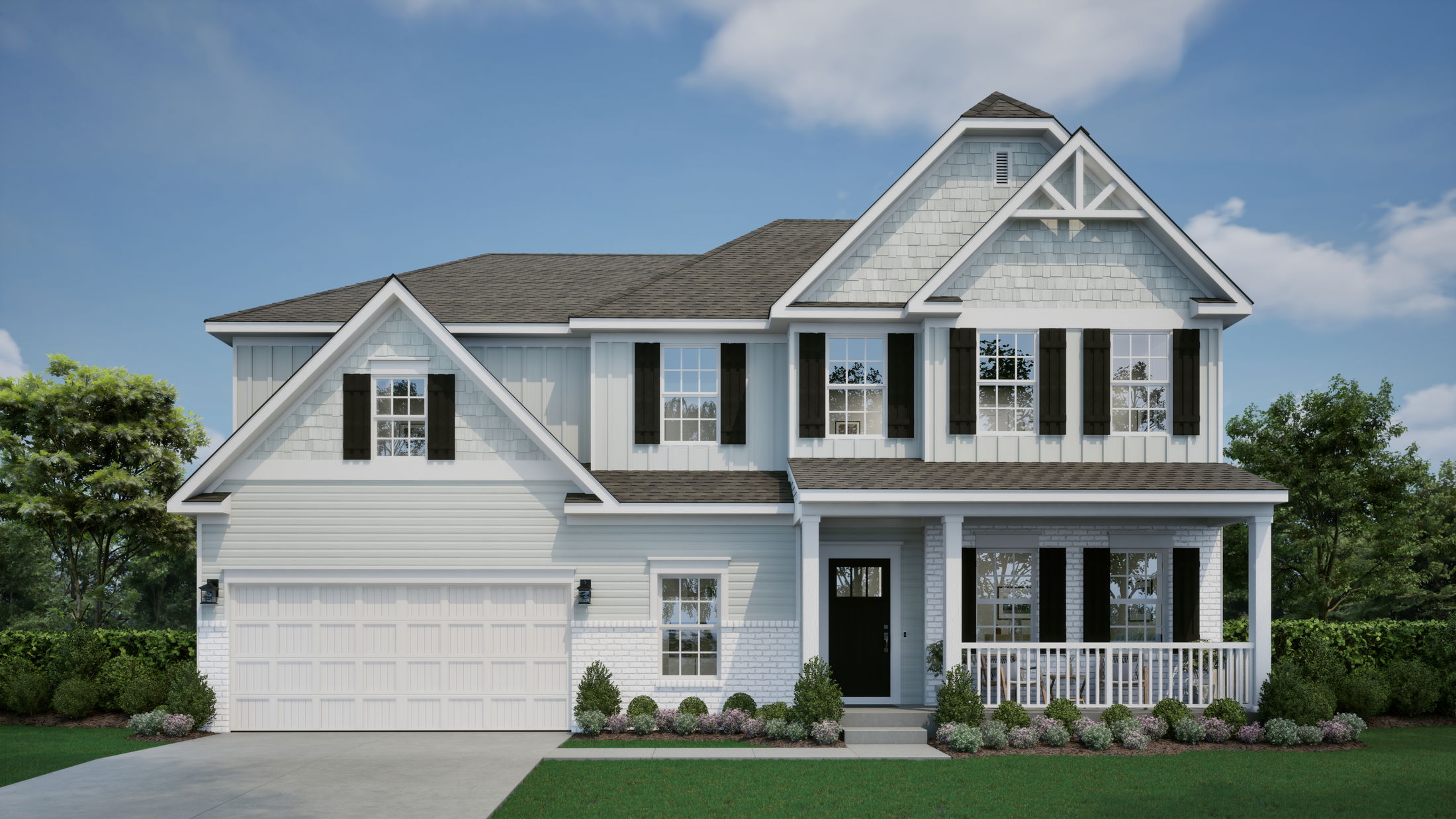 Craftsman style single family home design, the Truman, in Magnolia Ridge